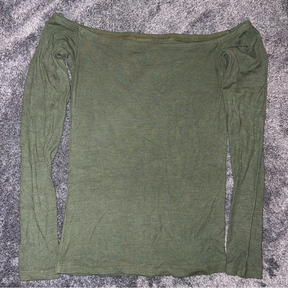 Set Active Olive Ribbed Top Set - image 1